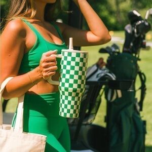 Hydrojug x ACTA Green Checker Traveler Tumbler 40oz